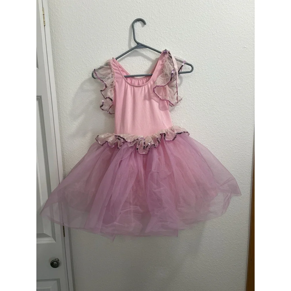 Vintage 90s Disney Kids Minnie Mouse Ballet Tutu Costume‎ Pink Dance Rare HTF